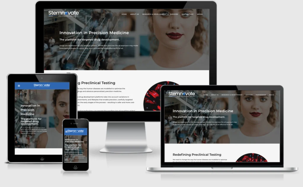 a screenshot of an stemnovate website